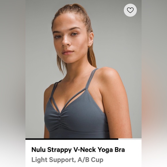 NWT Lululemon Nulu Strappy V-Neck Yoga Bra - Picture 4 of 8